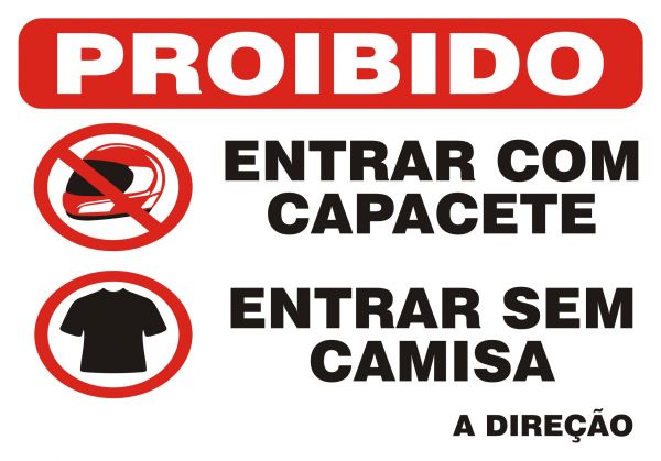 Proibido Entrar de Capacete