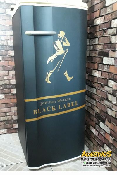 Plotagem em Geladeira  Johnnie Walker