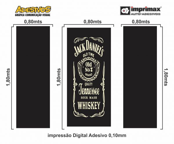 Adesivo Geladeira Jack Daniels