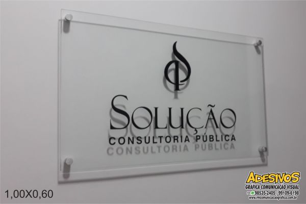 Placa de Vidro 1x0,60 Vidro Transparente