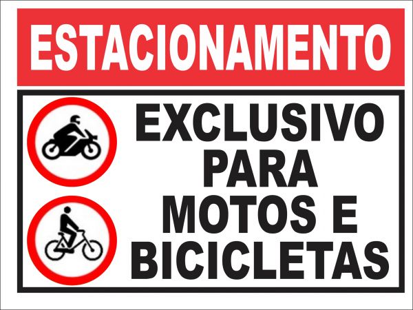 Placa Estacionamento Exclusivo