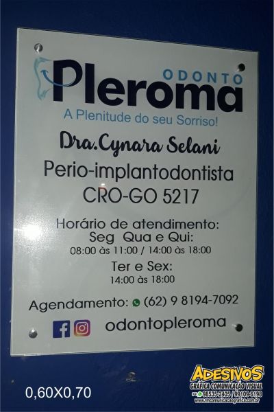 Placa de Vidro 0,60x0,70