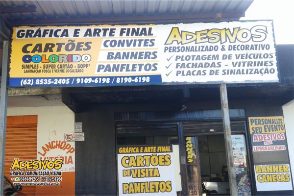 FACHADA EM LONA 4X1